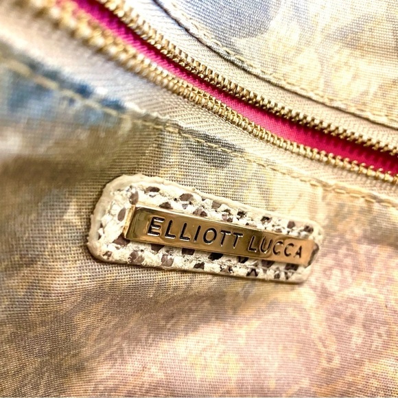 Elliott Lucca Vintage Python Snakeskin Rojo Flap Crossbody - Picture 8 of 10